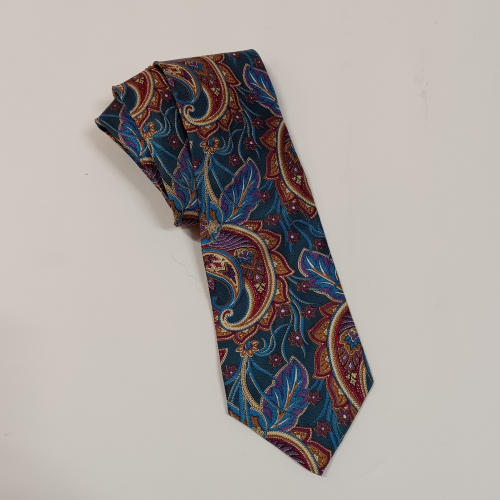 Vintage Christian Dior Silk Paisley Necktie - Picture 5 of 7